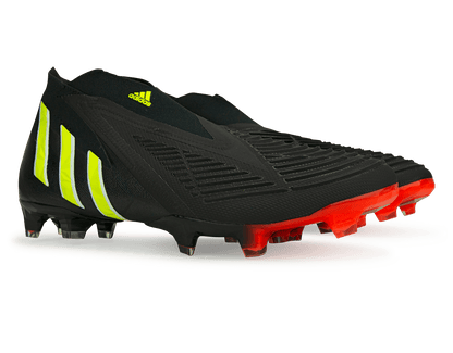 adidas Men's Predator Edge+ FG Black/Solar Yellow