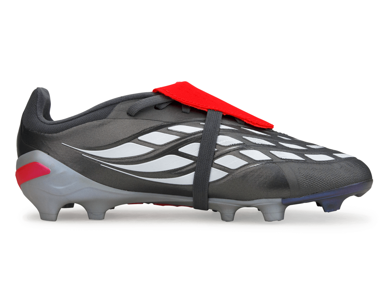adidas Kids Predator Elite Foldover Tongue FG Iron Metallic/Red