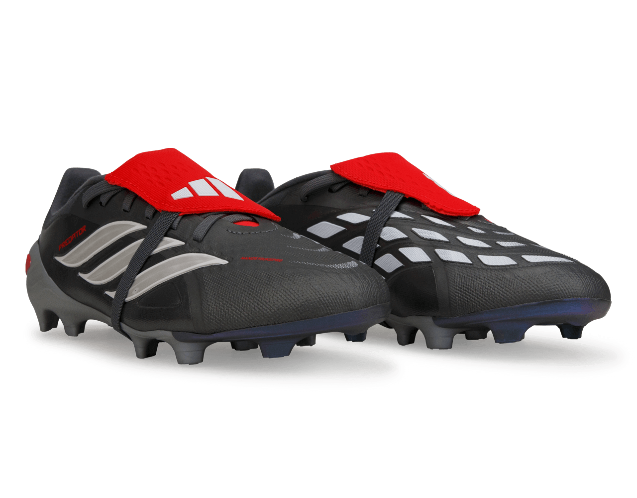 adidas Kids Predator Elite Foldover Tongue FG Iron Metallic/Red