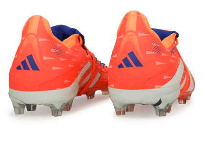adidas Kids Predator Elite Foldover Tongue FG Signal Coral/White