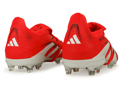 adidas Kids Predator Elite Foldover Tongue FG White/Red/Black