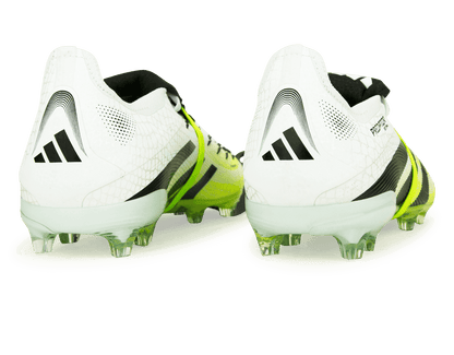 adidas Kids Predator Elite Foldover Tongue FG White/Black/Green