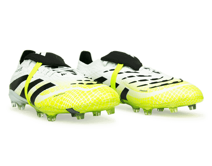 adidas Kids Predator Elite Foldover Tongue FG White/Black/Green