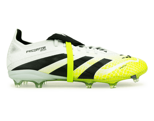 adidas Kids Predator Elite Foldover Tongue FG White/Black/Green