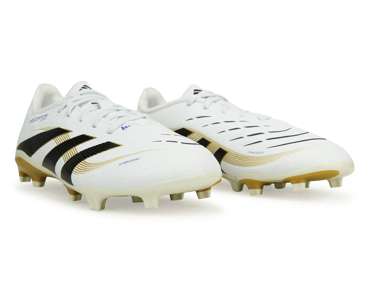 adidas Kids Predator League FG/MG White/Black/Gold
