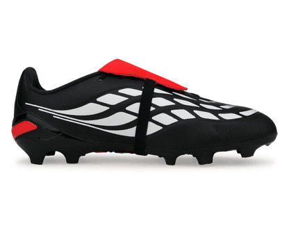 adidas Kids Predator League Foldover Tongue FG/MG Black/Lucid Red