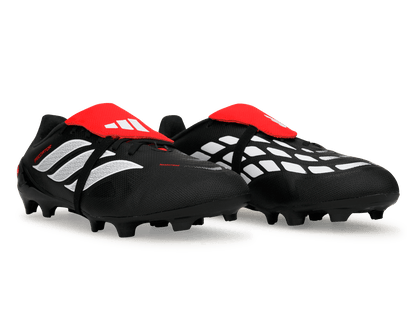 adidas Kids Predator League Foldover Tongue FG/MG Black/Lucid Red
