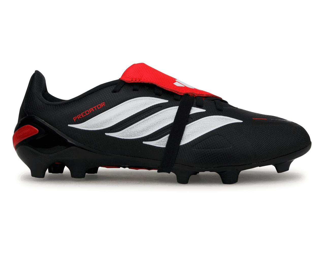 adidas Kids Predator League Foldover Tongue FG/MG Black/Lucid Red