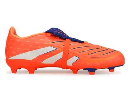 adidas Kids Predator League Foldover Tongue FG/MG Signal Coral/White