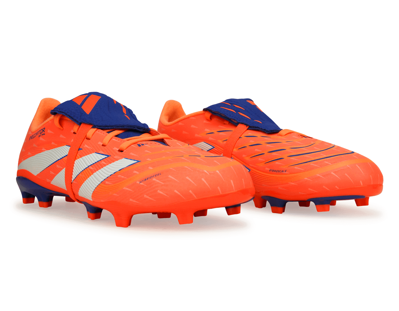 adidas Kids Predator League Foldover Tongue FG/MG Signal Coral/White