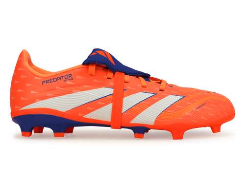 adidas Kids Predator League Foldover Tongue FG/MG Signal Coral/White