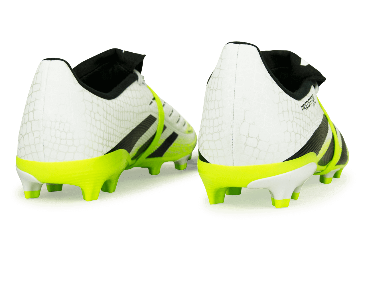 adidas Kids Predator League Foldover Tongue FG/MG White/Black/Green