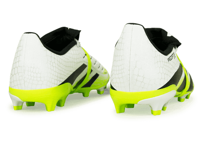 adidas Kids Predator League Foldover Tongue FG/MG White/Black/Green
