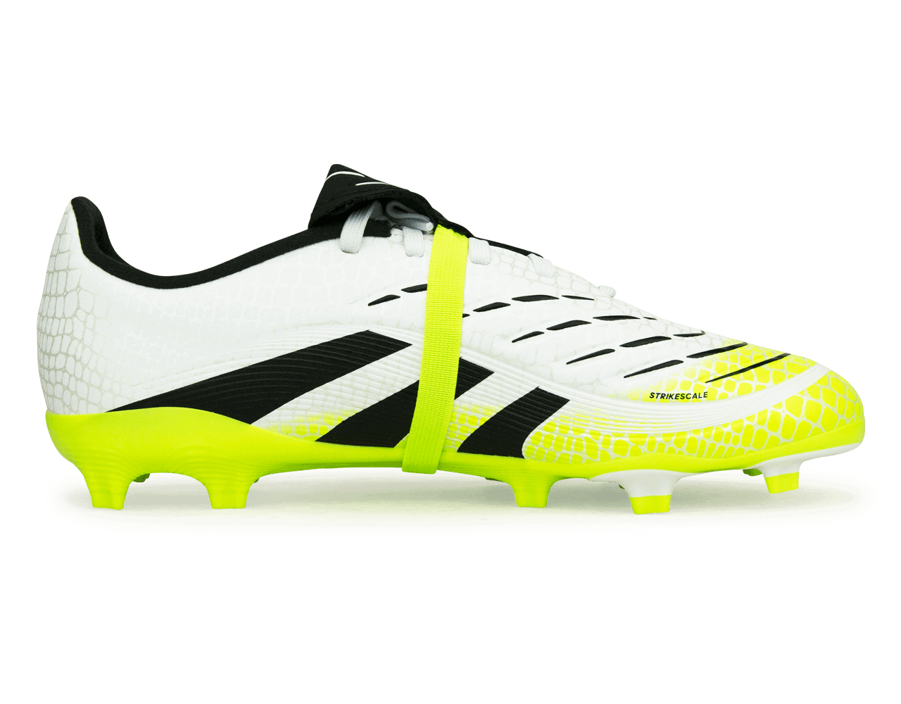 adidas Kids Predator League Foldover Tongue FG/MG White/Black/Green