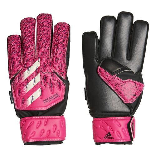 adidas Kids Predator Match Fingersave Goalkeeper Gloves Pink/Black