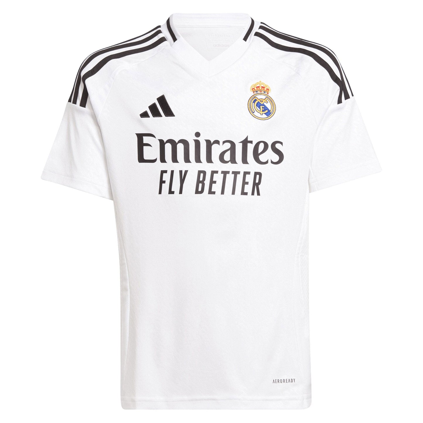 adidas Kids Real Madrid 2024/25 Home Jersey w/ Mbappe #9 Printing