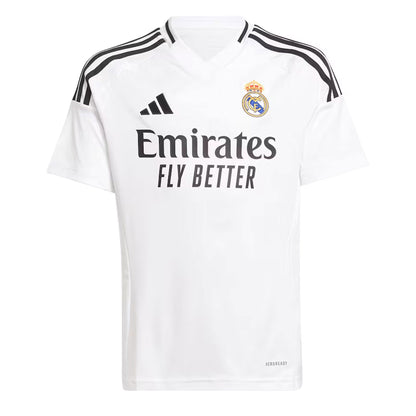 adidas Kids Real Madrid 2024/25 Home Jersey w/ Vini Jr #7 Printing