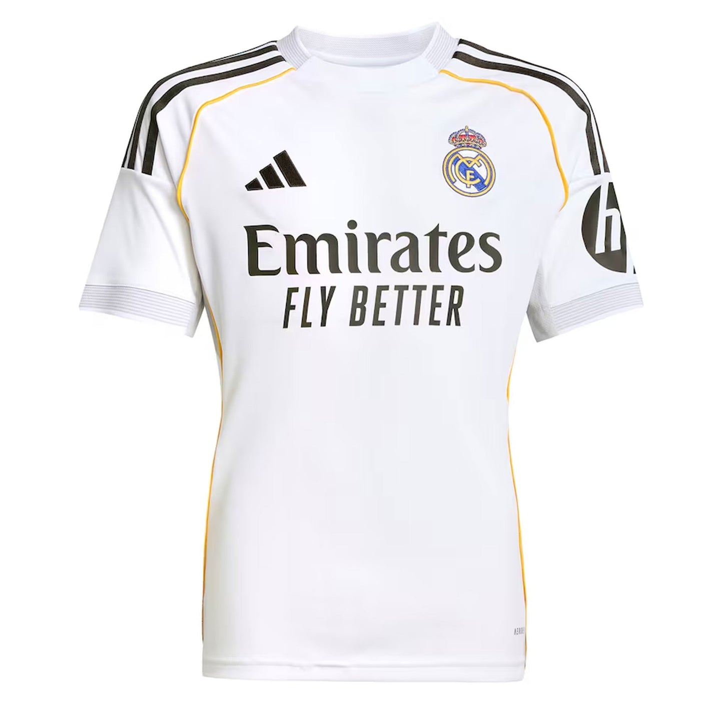 adidas Kids Real Madrid 2025/26 Home Jersey w/ Bellingham #5 Printing