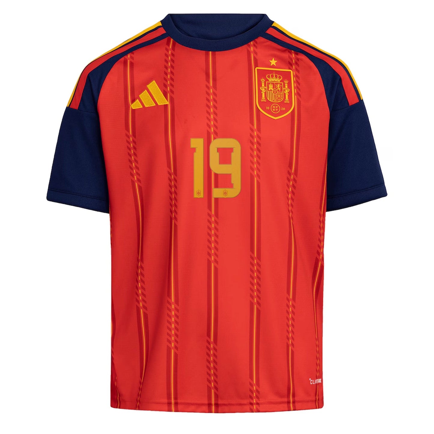 adidas Kid's Spain World Cup 2026 Home Jersey w/ Lamine Yamal #19 Printing