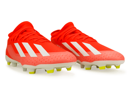 adidas Kids X Crazyfast League FG Solar Red/White
