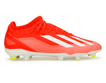 adidas Kids X Crazyfast League FG Solar Red/White