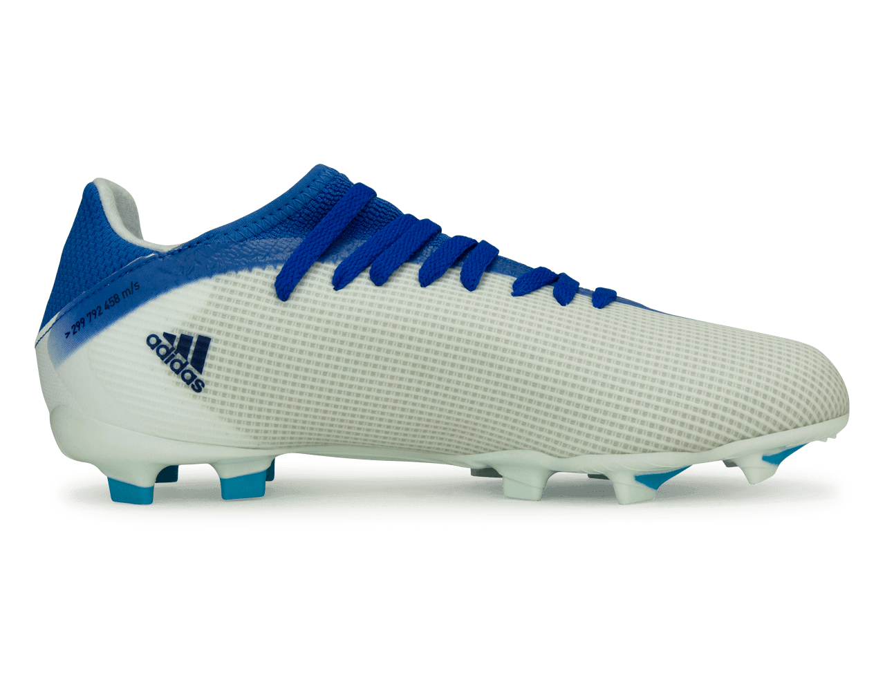 adidas Kids X Speedflow.3 FG White/Navy/Sky Blue