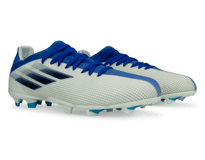 adidas Kids X Speedflow.3 FG White/Navy/Sky Blue