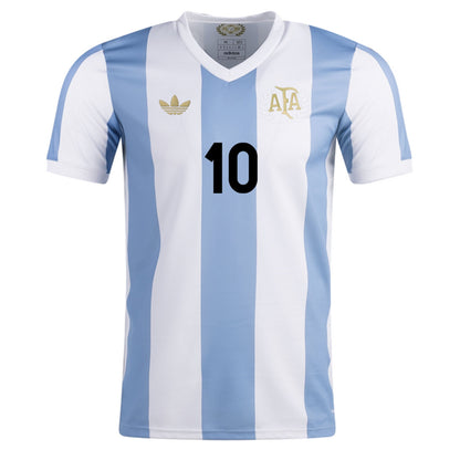 adidas Men's Argentina 50th Anniversary Jersey w/ Maradona #10 Printing