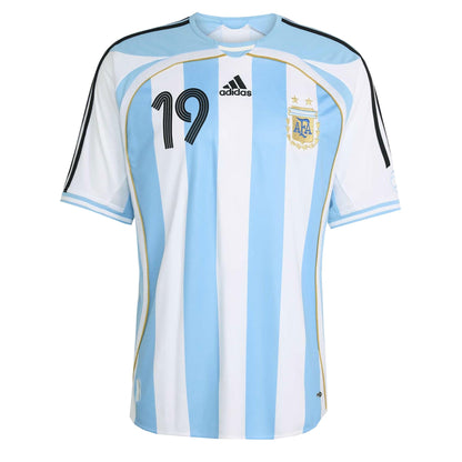 adidas Men's Argentina Home Jersey 2006 Messi White