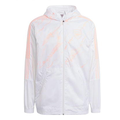 adidas Men's Arsenal 2021 Windbreaker White