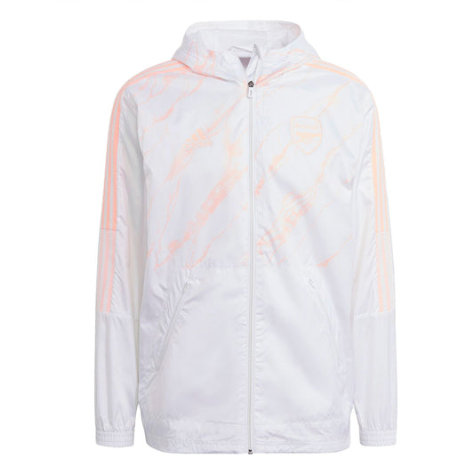 adidas Men's Arsenal 2021 Windbreaker White