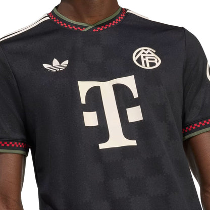 adidas Men's Bayern Munich 2025/26 Third Jersey Black/Halivo