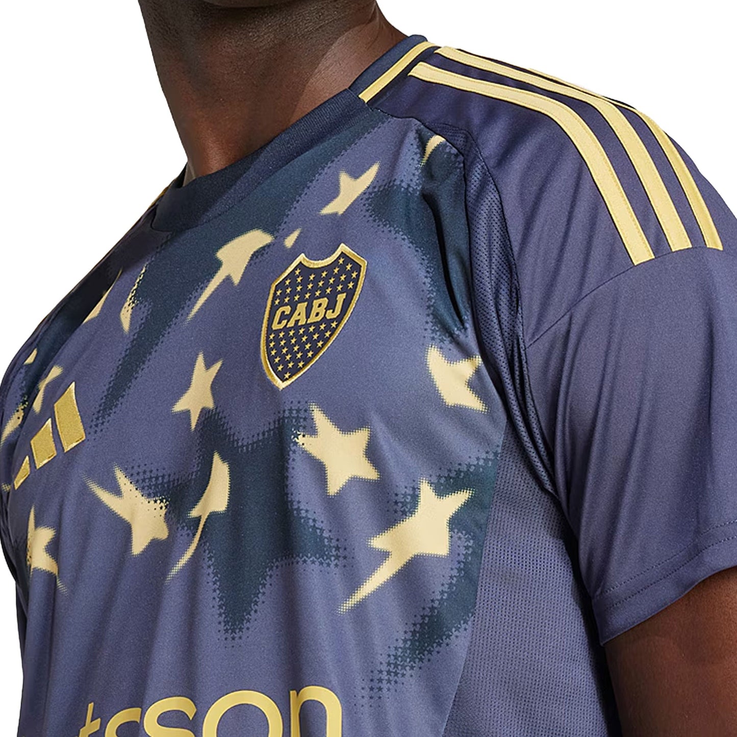 adidas Men's Boca Juniors 2025/26 Third Jersey Shadow Navy/Pyrite