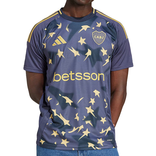 adidas Men's Boca Juniors 2025/26 Third Jersey Shadow Navy/Pyrite