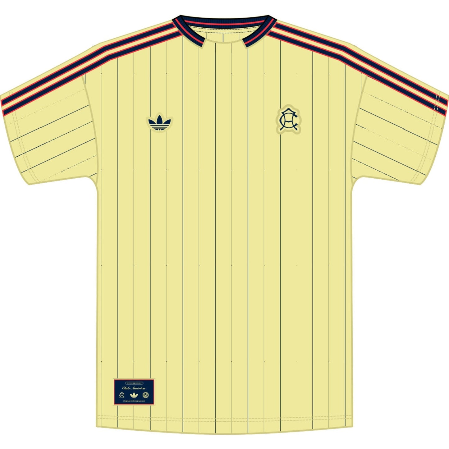 adidas Men's Club America Icon Jersey Pearl Citrine