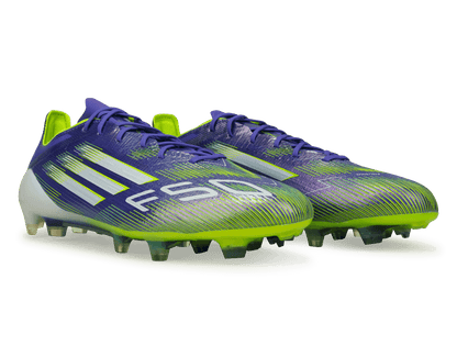 adidas Men's F50 Elite FG Purple/White/Lemon