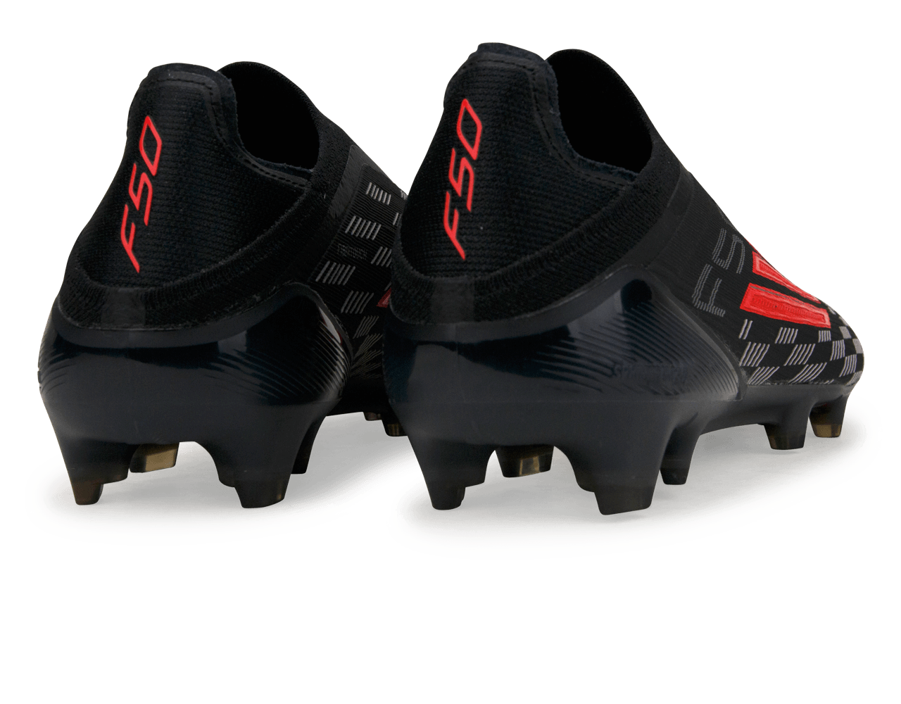 adidas Men's F50 Elite Laceless FG Black/White/Red