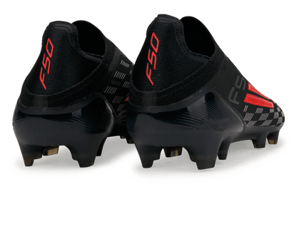 adidas Men's F50 Elite Laceless FG Black/White/Red
