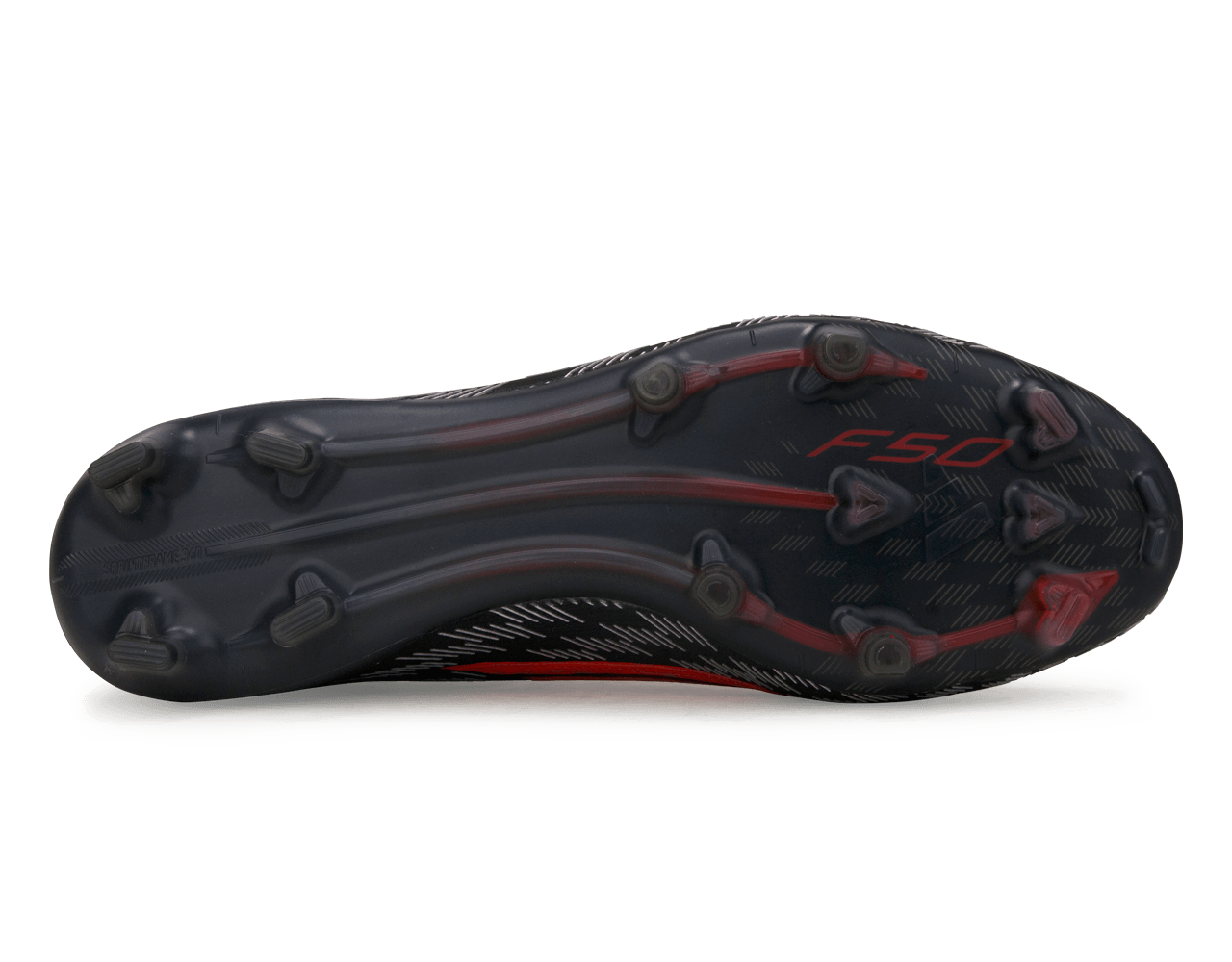 adidas Men's F50 Elite Laceless FG Black/White/Red
