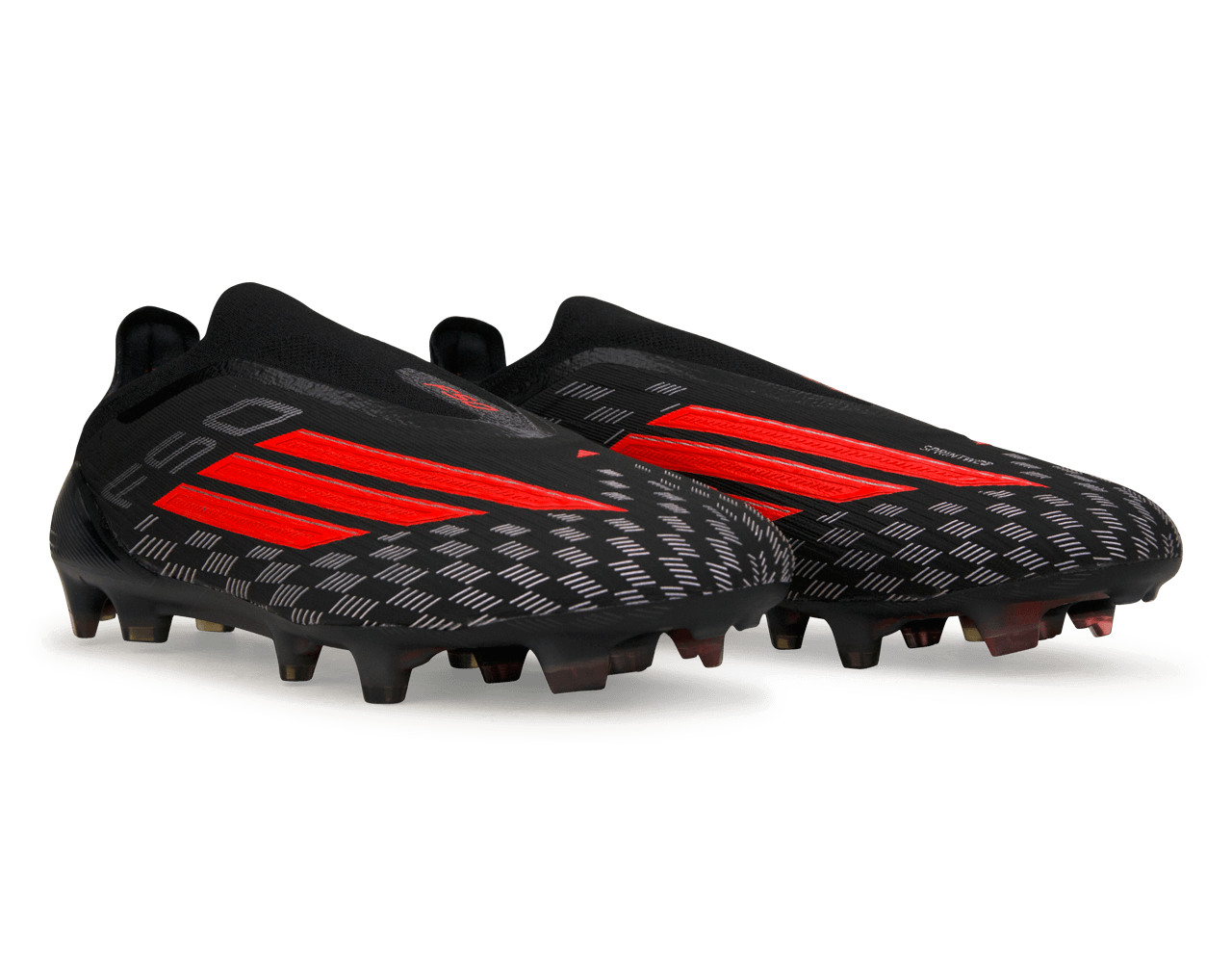 adidas Men's F50 Elite Laceless FG Black/White/Red