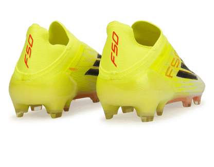 adidas Men's F50 Elite Laceless FG Solar Yellow/Black/Red
