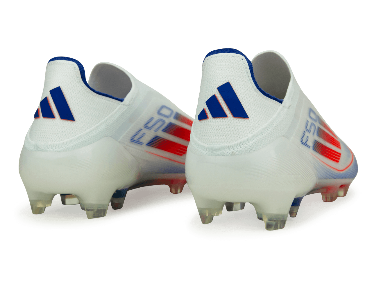 adidas Men's F50 Elite Laceless FG White/Lucid Blue