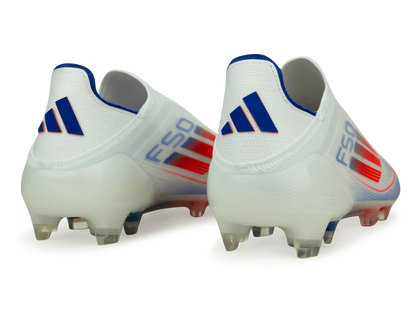 adidas Men's F50 Elite Laceless FG White/Lucid Blue