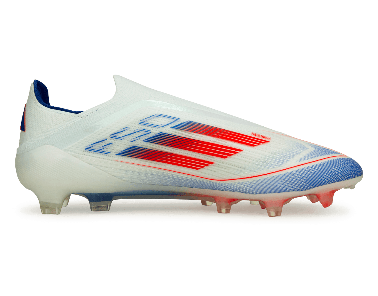 adidas Men's F50 Elite Laceless FG White/Lucid Blue