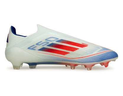 adidas Men's F50 Elite Laceless FG White/Lucid Blue