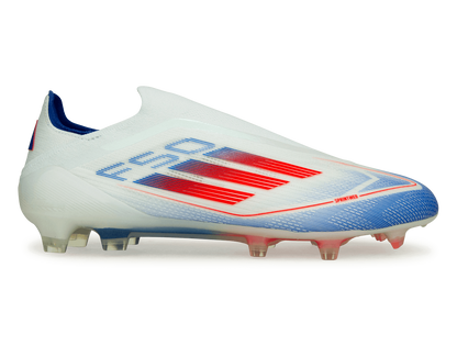 adidas Men's F50 Elite Laceless FG White/Lucid Blue