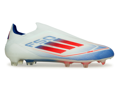 adidas Men's F50 Elite Laceless FG White/Lucid Blue