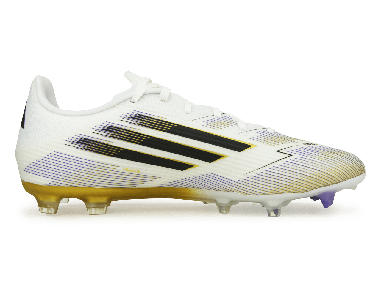 adidas Men's F50 League FG/MG White/Black/Gold