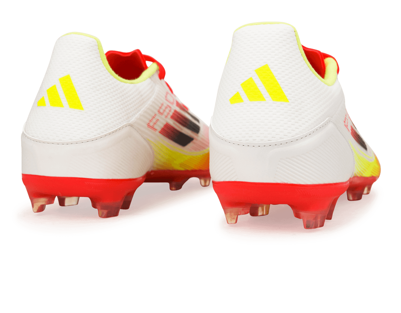 adidas Men's F50 League FG/MG White/Black/Yellow