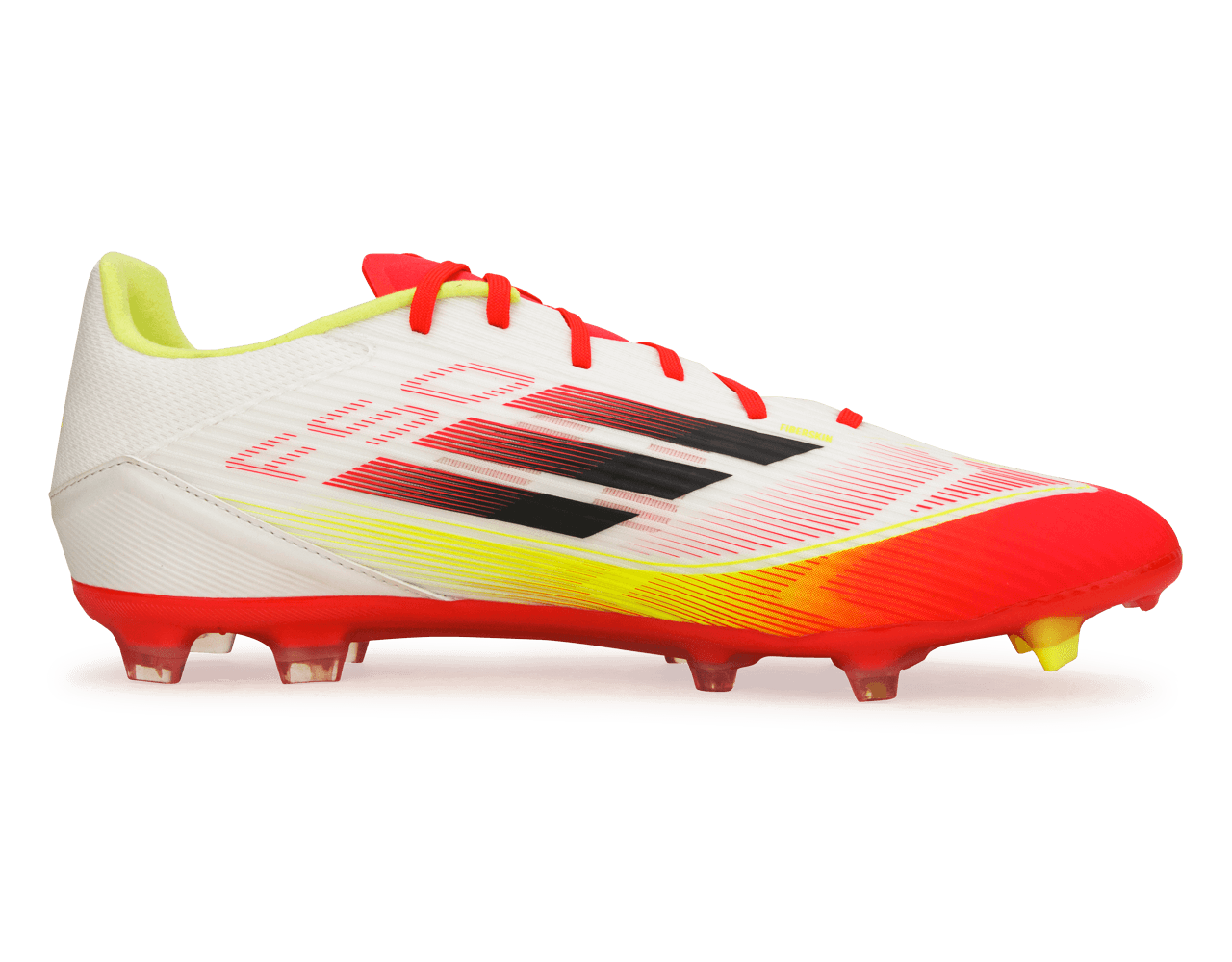 adidas Men's F50 League FG/MG White/Black/Yellow